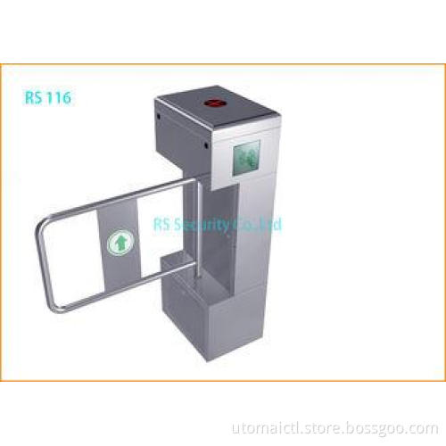 Water resistance Supermarket Swing Gate IR Sensor Turnstile